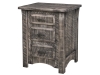 6678-Rough Cut Maplewood Nightstand: Gray-HH