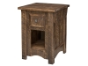 6680- Rough Cut Maplewood Nightstand-HH