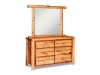 BC209-RC: Small 6 Drawer Dresser w/Mirror-Red Cedar-FS