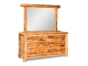 BC211-RP: 6 Drawer Dresser w/Mirror-Rustic Pine-FS