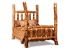 B122-A: Full 4 Poster Log Bed-Aspen-FS