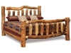 B104-A: Log Bed-King Size Bed-Aspen-FS