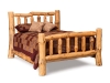 B103-RP: Log Bed-Queen-Rustic Pine-FS
