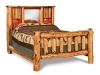 B139-RC: Log Bookcase Bed-Queen-Red Cedar-FS