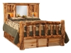 B139-A/BC202-A: Log Bookcase Headboard-Queen-Storage Bed-Aspen-FS