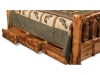 BC-202-A: Log Bed Storage Bed-Aspen-FS