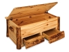 M306-A: Log Hope Chest w/Drawers-Open-Aspen-FS
