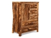 BC205-A-W/SS: Log Side Door Armoire-Aspen-FS