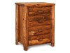BC207-RP-ST: Log Small 4 Drawer Chest Rustic Pine-FS