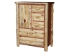 BC205-RC: Log Side Door Armoire-Cedar-FS