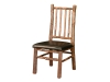 1140-Diner Chair-Leather Seat-Spindle Back-HH