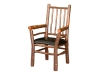 1141-Diner Captain Chair- Leather-HH