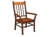 5108-Millcreek Live Edge Arm Chair-HH