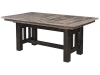 6232-Rough Cut Maplewood Trestle Table-HH