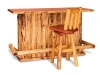 M321-RC: Kitchen Bar-Front View-Red Cedar-FS