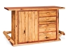 M321-RC: Kitchen Bar-Red Cedar-FS