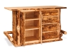 M321-A: Kitchen Bar-Door Open-Aspen-FS