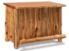 M323-RC: Kitchen Island-Rail Side-Red Cedar-FS
