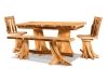 T516-A: Fireside Room Setting: Double Stump Table-FS