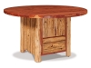 T526-RC: 54" Round Table w/Cabinet-Red Cedar-FS