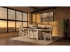 Tulsa 2 Cabinet Island Table-WP & Houston Bar Stools-FN