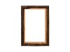 1335-Hickory Framed Mirror-HH