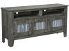 514-60 Mesa- TV Cabinet with Metal Inserts-CL
