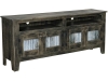 514-72 Mesa TV Cabinet with Metal Inserts-CL