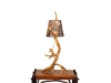 1945-Antler Table Lamp with Shade-HH