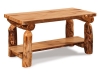 T502-A: Log Coffee Table w/Shelf-Aspen-FS