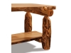 T502-A: Log Coffee Table w/Shelf-FS