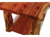 T502-RC: Log Coffee Table w/Shelf-FS