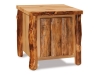 T510-A: Log End Table w/Door-Aspen-FS