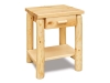 Log End Table-EC-T509-PP-with Shelf-FS