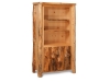 S608-RP: Log Bookcase w/Doors-Rustic Pine-FS