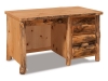 M326-RP: Single Pedestal Desk-Rustic Pine-FS