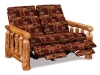 LR704-A: Log Reclining Love Seat-Reclined-Aspen-FS