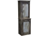 519H Single Trash Bin with Hutch & Metal Inserts-CL