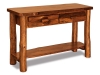 T512-RPST: Sofa Table w/Drawers Stained-Rustic Pine-FS