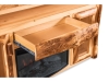 LR726-A: TV Cabinet with Fireplace: Drawer-FS