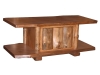 T503-RP: Log Coffee Table with Slab Door-Rustic Pine-FS