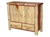 LR722-RC: Log TV Stand with Drawer-FS