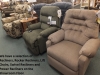 Recliners available in Fabric or Leather Options