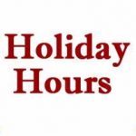Holiday Hours horizontal